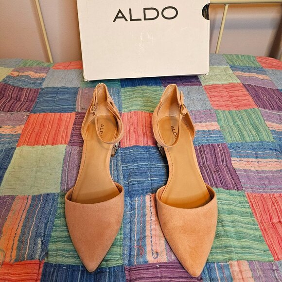 Aldo Shoes - Aldo Wiliwiel Block Heel Pumps, Light Pink, Size 9
